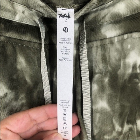 Lululemon Ready To Rulu High Rise Diamond Die Light Sage Medium Olive 2 - Picture 3 of 7